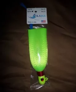 T&A Jigs Lures 1.5OZ BULLET 3D EYES FLAIR HAWK JIG