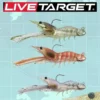 Live Target LIVETARGET 3.5in Fleeing Shrimp 1 3/8 OZ Soft Plastic Baits