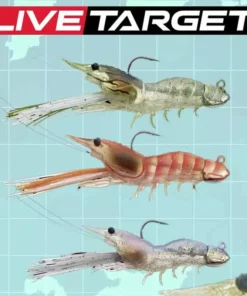 Live Target LIVETARGET 3.5in Fleeing Shrimp 1 3/8 OZ Soft Plastic Baits