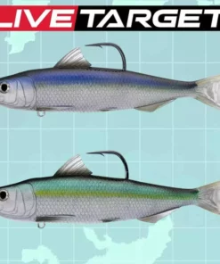 Live Target LIVETARGET 4.5in Spanish Sardine 3/4 OZ Swimbait Soft Plastic Baits