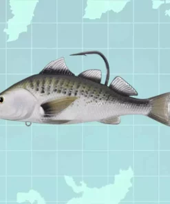 Live Target LIVETARGET 4in Croaker 1OZ Swimbait Soft Plastic Baits