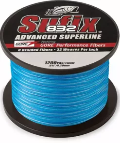 Fishing Line Sufix 832 Advanced Superline Braid Blue Coastal Camo 1200YDS