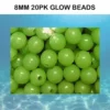 James E Clark Soft Luminous Glow Beads 20pk 8mm Terminal Tackle