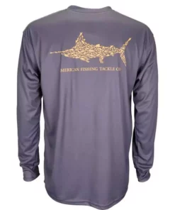 Aftco Apparel Aftco Dark Plum Jigfish L/S Performance Shirt