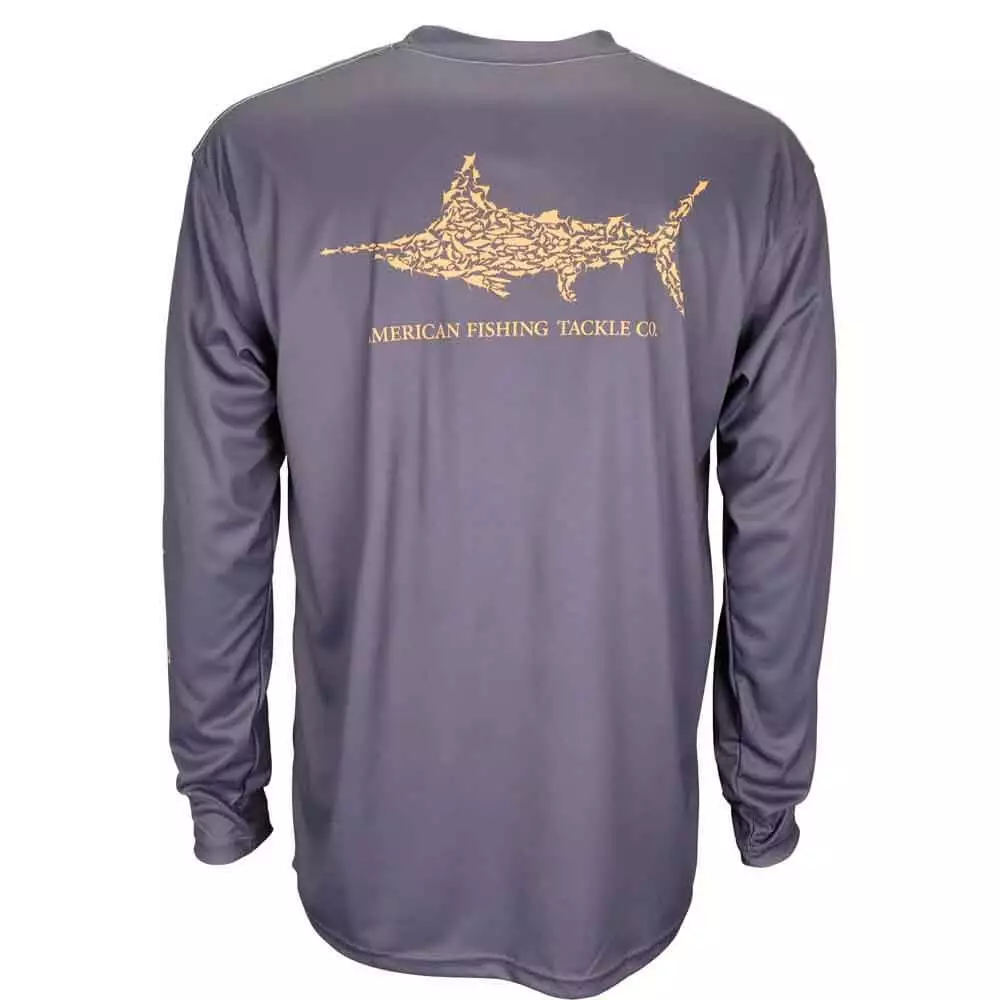 Aftco Shirt Apparel Jigfish Plum L/ Performance Dark 3 Aftco Apparel Aftco Dark Plum Jigfish L/S Performance Shirt