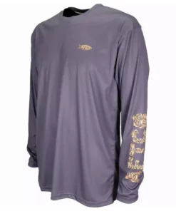 Aftco Apparel Aftco Dark Plum Jigfish L/S Performance Shirt