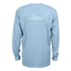 Aftco Apparel Aftco Sky Blue Jigfish L/S Proformance Shirt
