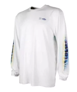 Aftco Apparel Aftco White Marlin Skin L/S Proformance Shirt Clothing & Gifts