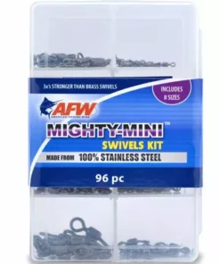 American Fishing Wire AFW Mighty Mini Swivels Kit 96pc
