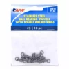 Swivel Wire Ball Bearing Afw Steel Stainles 10Pk Fishing Double Welded American Ring Gunmetal Black 1 American Fishing Wire AFW Stainless Steel Ball Bearing Swivels With Double Welded Rings Gunmetal Black 10PK