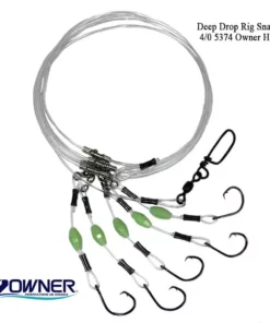 Capt. Harry's Products Terminal Tackle Capt. Harry's Deep Dropping Snapper Rig With 4/0 Owner Hooks