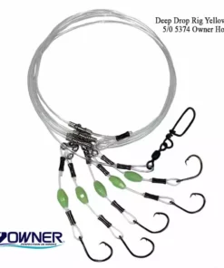Capt. Harry's Products Terminal Tackle Capt. Harry's Deep Dropping Yellow Eye Rig With 5/0 Owner Hooks