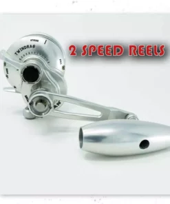 Accurate Fishing Products Reels Accurate Valiant BV2-SPJ Silver 2 Speed Slow Pitch Jigging Reel