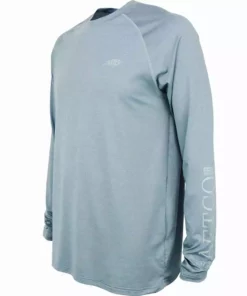 Aftco Apparel Aftco Slate Heather Yurei L/S Performance Shirt