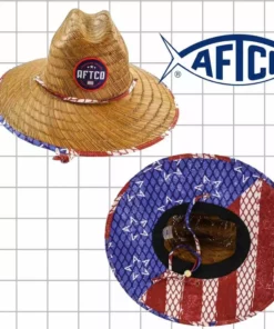 Aftco Apparel Aftco Boatbar Straw Hat Brown