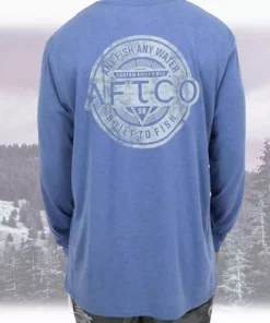 Aftco Apparel Clothing & Gifts Aftco Rogue Moonlight Heather L/S Performance Shirt