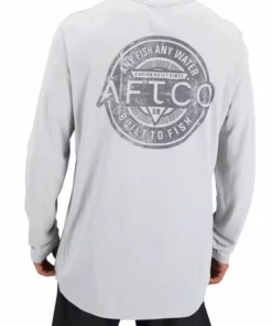 Aftco Apparel Aftco Rogue Light Gray Heather L/S Performance Shirt