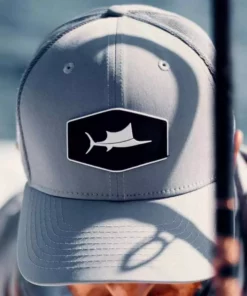 Billfish Gear Sailfish 3D Trucker Hat Grey Clothing & Gifts