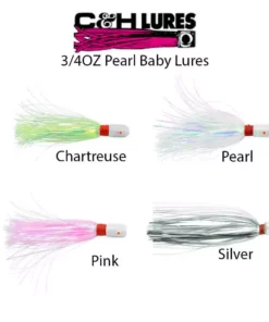 C & H Lures C&H Pearl Baby 3/4OZ Lure