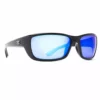 Calcutta Capt. Harry' Bimini Sunglass Len Clothing Fishing Frame Mirror Shiny Black Blue 1 Capt. Harry's Fishing Supply Calcutta Bimini Shiny Black Frame Blue Mirror Lens Sunglasses Clothing & Gifts
