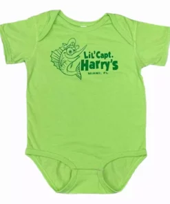 Capt. Harry's Products Lil Capt Harry's Green Cotton Onesie Clothing & Gifts