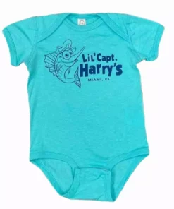 Capt. Harry's Products Clothing & Gifts Lil Capt Harry's Blue Cotton Onesie