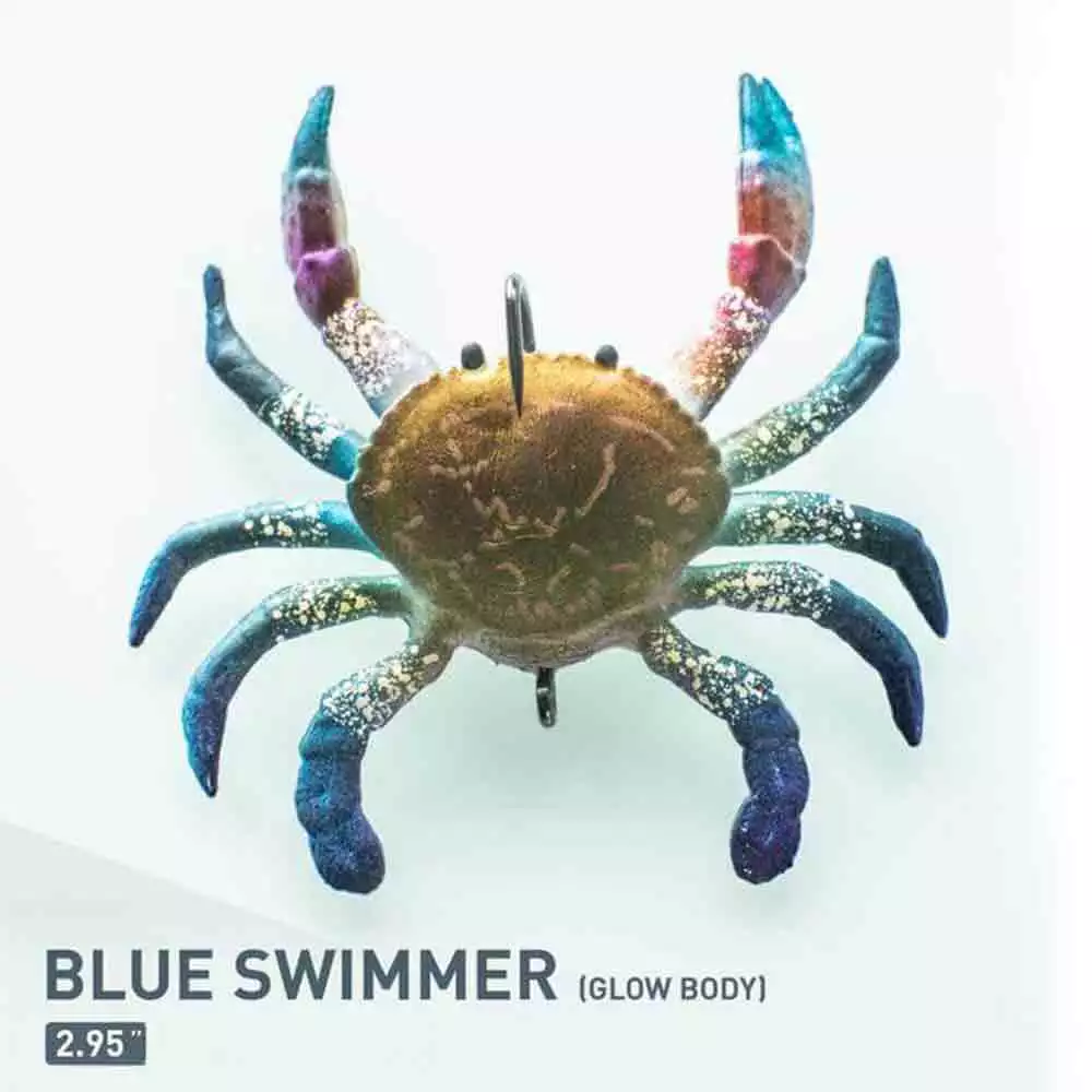 Chase Bait Smash Crab Soft Bait Junior 2.95In 6 Chase Baits 2.95IN Smash Crab Junior Soft Bait