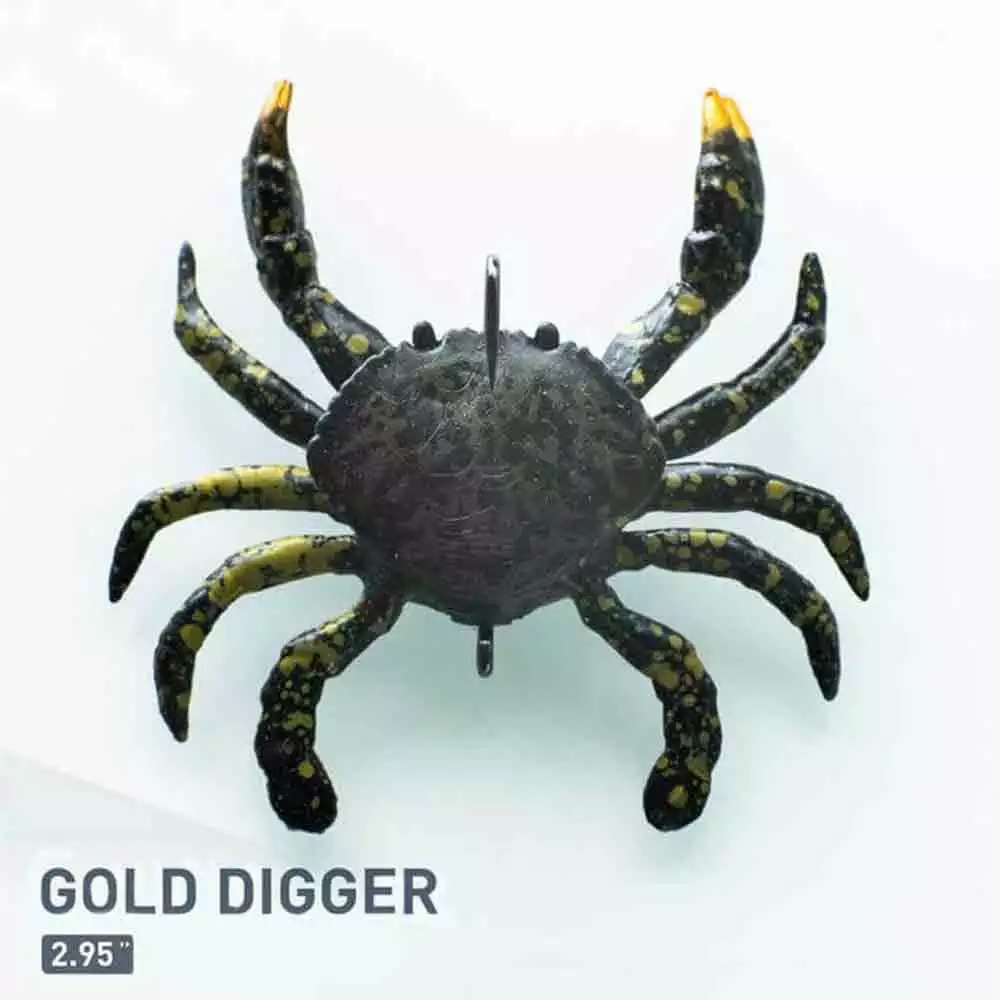 Chase Bait Smash Crab Soft Bait Junior 2.95In 5 Chase Baits 2.95IN Smash Crab Junior Soft Bait