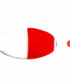 Comal Tackle Co 2IN Red/White Slotted Weighted Popping Float