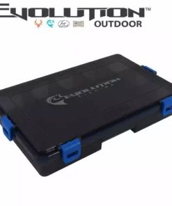 Evolution Outdoor 3600 4-Latch Blue Waterproof Tackle Tray Fishing Accessories