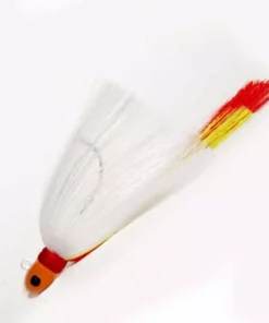 Lures First Light Tackle Orange Head White Body Chartreuse Red Tail Flair Hawk Snook Jig