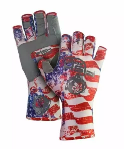 Fishing Accessories Fish Monkey Americana Half Finger Guide Gloves FM11