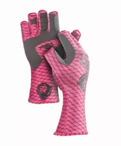 Fish Monkey Pink Half Finger Guide Gloves FM11