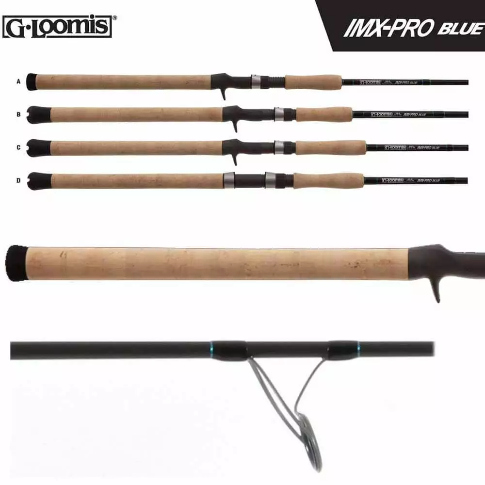 G-Loomi Casting Rod Blue Series Imx Pro 3 G-Loomis IMX Pro Blue Series Casting Rods