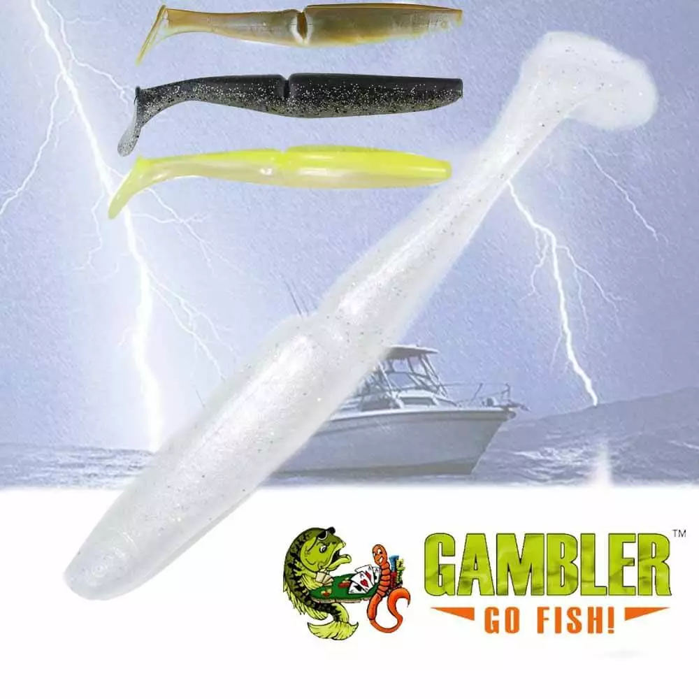 Gambler Lures GAMBLER 6.5IN GZ SWIMBAIT 4 PACK LURE Freshwater 3 Gambler Lures GAMBLER 6.5IN GZ SWIMBAIT 4 PACK LURE Freshwater