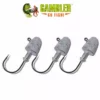 Gambler Lures Jigs Gambler Trophiez 3x 8/0 Unpainted Heads 3PK