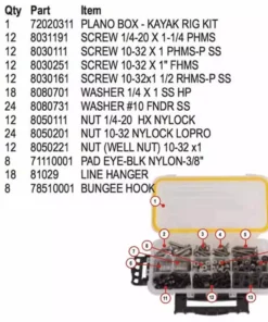 Hobie Kayak Rigging Kit Hardware 72020300 Marine, Boating & Outdoor