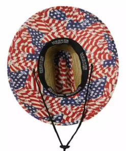Hook & Tackle American Lifeguard Premium Straw Fishing Hat
