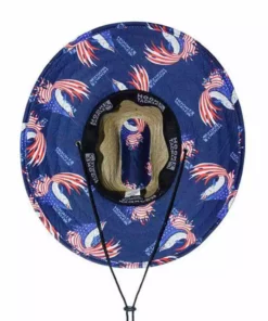 Hook & Tackle Sails & Stripes Lifeguard Premium Straw Fishing Hat Clothing & Gifts