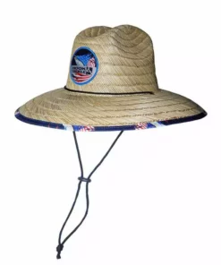 Hook & Tackle Sails & Stripes Lifeguard Premium Straw Fishing Hat Clothing & Gifts