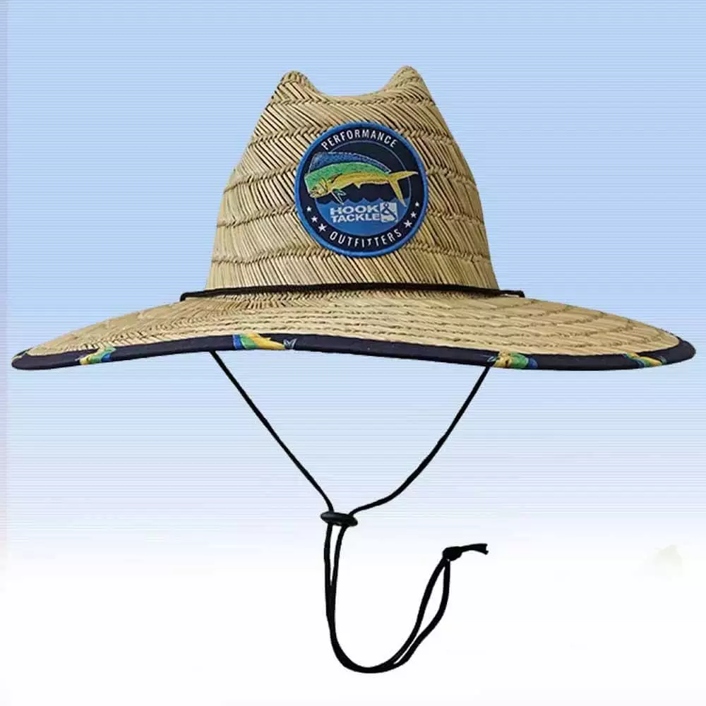 Clothing & Gifts Hook & Tackle Mahi Mahi Natural Lifeguard Straw Hat
