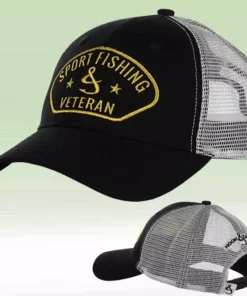 Hook & Tackle Sports Fishing Veteran Trucker Hat