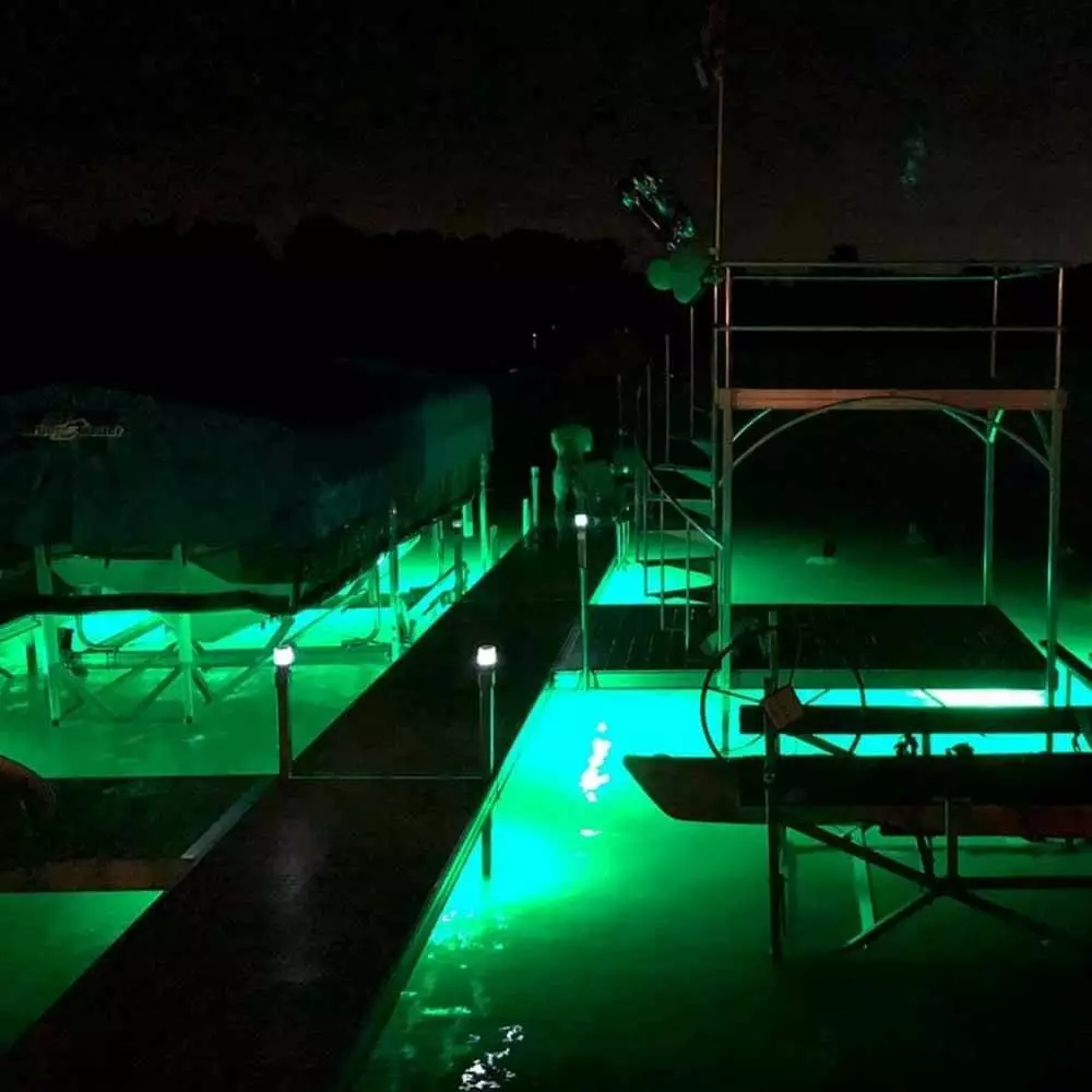 Hydro Glow HydroGlow DockMaster DM260G 4FT Green Fishing LED Light 120V Lights