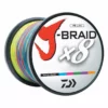 Daiwa Line X8 J-Braid 330Yd Multi Color Braided Fishing 1 Fishing Line Daiwa J-Braid X8 330YDS Multi Color Braided Line