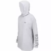 Aftco Apparel Aftco Light Gray Jigfish L/S Hooded Performance Shirt