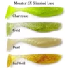 Monster3X Slimshad Swim Bait Lure Monster 3X 5Pk 3 3/4In 2 Monster3X Monster 3X Slimshad 3 3/4In 5Pk Swim Bait Lure Lures