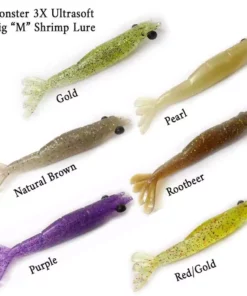 Monster3X Monster 3X Big Move Shrimp 5 1/2IN 2Pk Lures