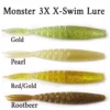 Monster3X Lures Monster 3X X-Swim 4 3/4In 5Pk Swim Bait Lure