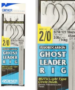 Owner 5214 Ghost Leader Mutu Light Circle Hooks