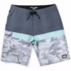 Pelagic Light Grey Fish Camo Stacked Blue Water Short Clothing & Gifts